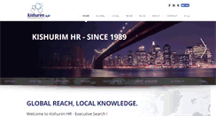 Desktop Screenshot of kishurimhr.co.il